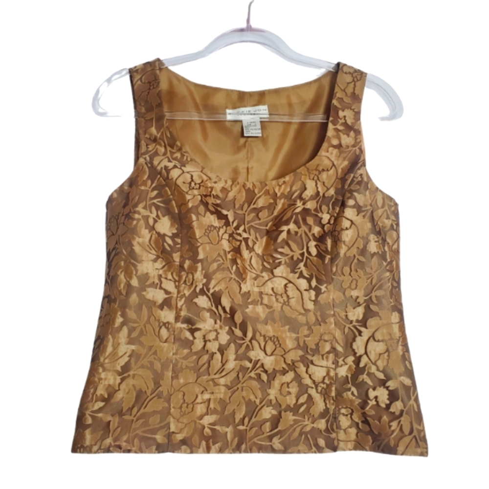 Vintage Jackie Jon New York Floral Patterned Sleeveless Top Size 4